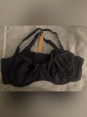 SKIMS Black Unlined Underwire Bra